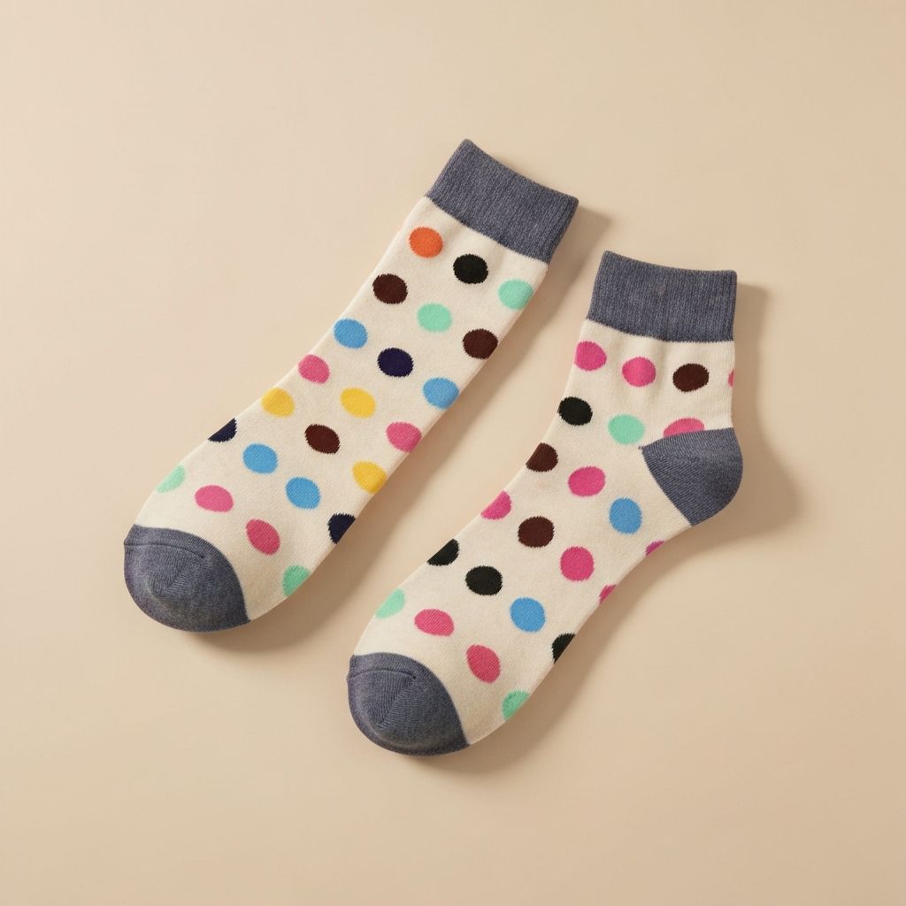 도트 패턴 양말